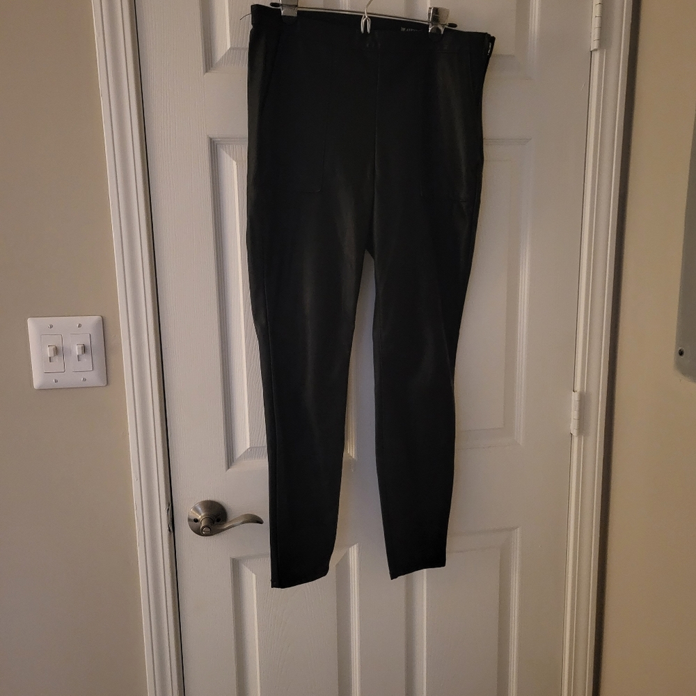 BlankNYC The Bond Faux Leather Mid-Rise Pants Black Size 31